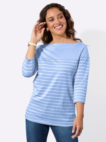 WITT WEIDEN Ringelshirt in eisblau-ecru-geringelt