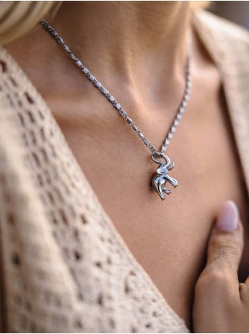 PURELEI Charm Flowing Strength Elefant in Silver