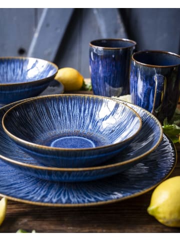 gipfelstück Kaffeebecher-Set, Steinzeug Eisfall in Blau