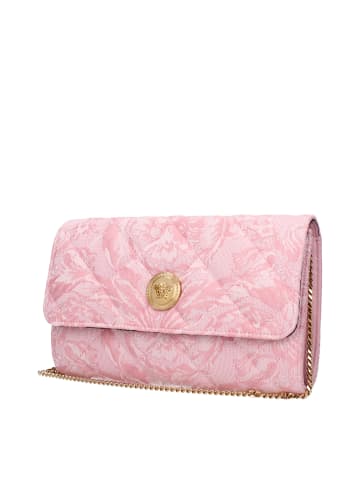 Versace Pink Stoff Clutch Tasche