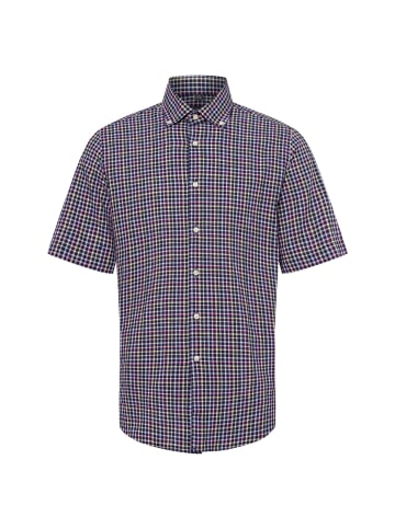 Nils Sundström Freizeithemd mit Leinen-Anteil in marine mehrfarbig - 0009