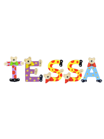 Playshoes Deko-Buchstaben "TESSA" in bunt