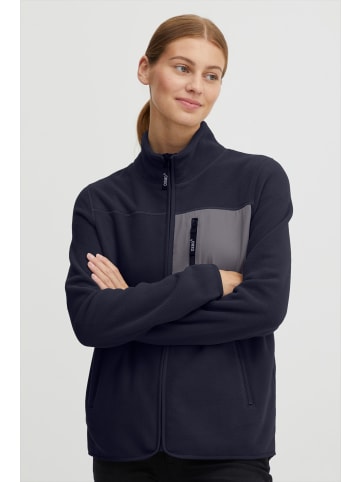 Oxmo Sweatjacke OXNymfe 21800137-ME  Sweatjacke mit Kontrasttasche in Dunkelblau