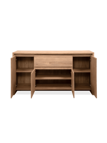 CALICOSY Sideboard SOREN in Helles Holz - (W) 165  x (H) 86  x (L) 40  cm