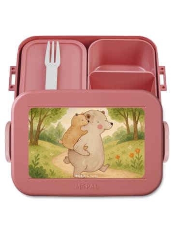 Mr. & Mrs. Panda MEPAL Bentobox Papa Bär Design ohne Spruch in Rot Pastell