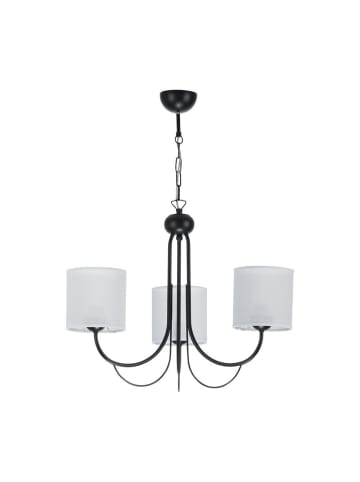 Licht-Erlebnisse Kronleuchter (B)64 x (L)64 x (T)80 cm in Schwarz WeißSchwarz Weiß