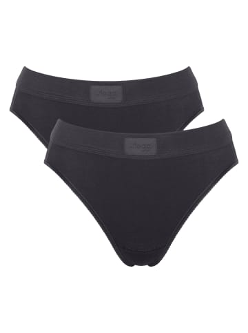 Sloggi Slip 2er Pack in Schwarz