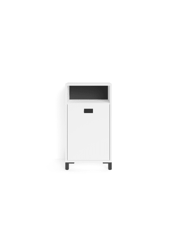 byLiving Seitenschrank Wellness in Weiß - (B) 42 x (H) 77,5 x (T) 31 cm