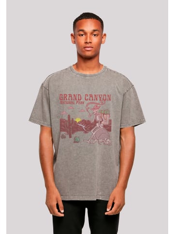 F4NT4STIC Oversize T-Shirt US National Parks Grand Canyon Sunrise in Asphalt
