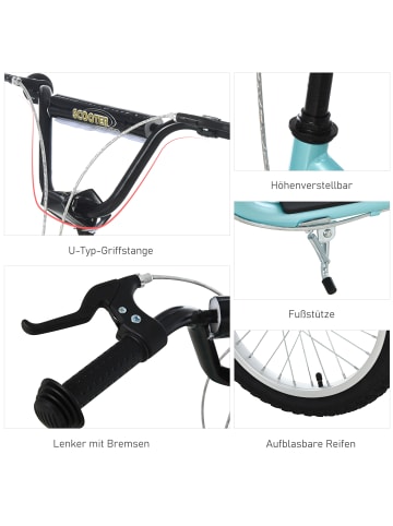 HOMCOM Kinderscooter 135L x 58B x 88-94H cm