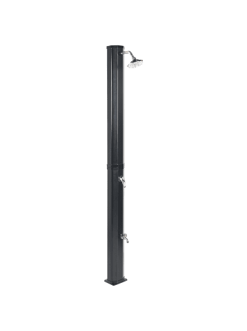 Beliani Gartendusche TOPOCALMA in Schwarz - (W) 18 x (H) 217 x (L) 15 cm