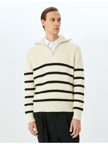 KOTON Sweater in Ekru Gestreift