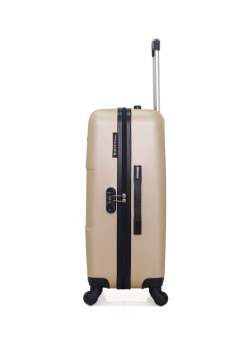 BlueStar Mittelgroßer Koffer MIAMI in Beige (64L)