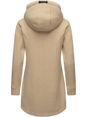 ragwear Fellimitatmantel Letti Teddy-Fleece in Sand