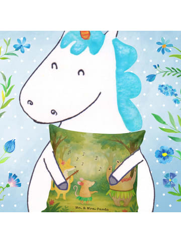 Mr. & Mrs. Panda Sofakissen Waldtiere Aloha Design ohne Spruch in Weiß