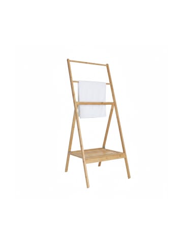 relaxdays Handtuchständer in Natur – (B)55 x (H)112 x (T)44,5 cm