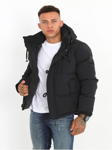 Brave Soul Gefütterte Jacke Billy in schwarz