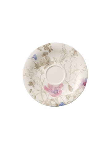 Villeroy & Boch 6er Set Frühstückstassen mit Untertassen Mariefleur Gris Basic 290 ml in bunt