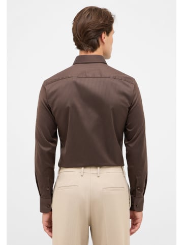 Eterna Hemd SLIM FIT in dunkelbraun
