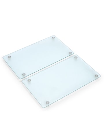 Zeller Glasschneideplatten, 2-er Set in Transparent