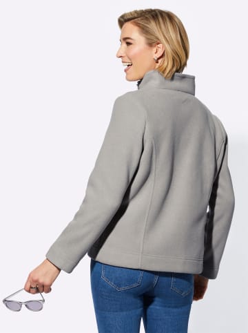 WITT WEIDEN Fleece-Jacke in steingrau-meliert