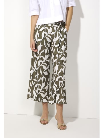 More & More Jerseyculotte in summer leaf print tundra olive