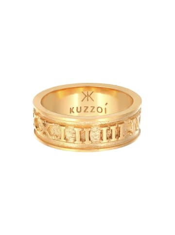 KUZZOI Ring 925 Sterling Silber Zahl, Zahlen in Gold