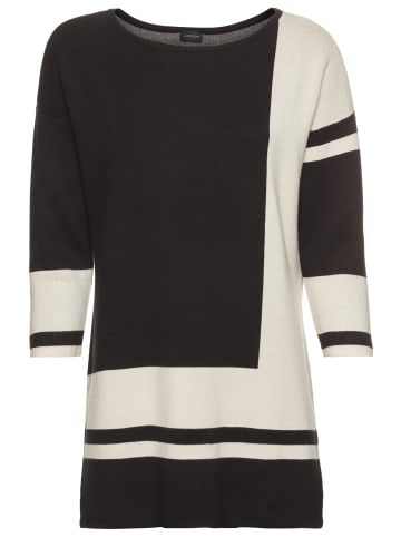 Laura Scott Longpullover in schwarz-gemustert