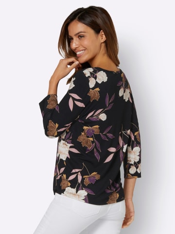 WITT WEIDEN Print-Shirt in lila-ocker-bedruckt