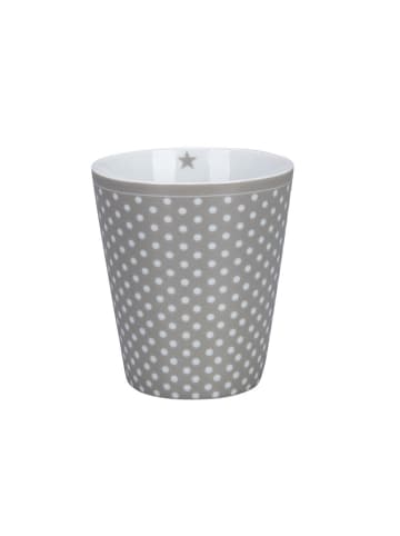 Krasilnikoff Happy Mug Micro Dots Becher in taupe
