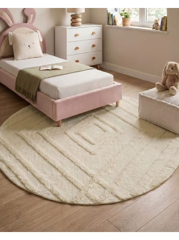 Kinderteppich TURTUK  in Beige - (W) 160 x (L) 160 cm
