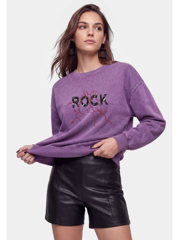 myMo ROCKS Women Sweatshirt in Purple