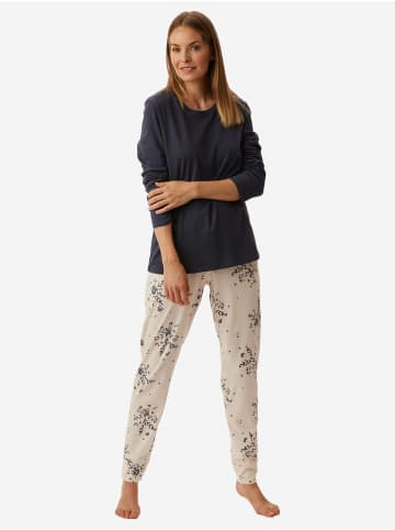 UNCOVER BY SCHIESSER Schlafanzug Nightwear in blaugrau