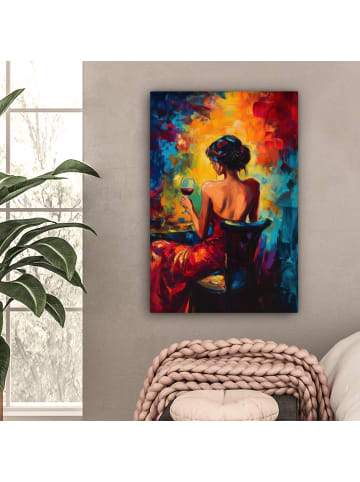 MuchoWow Leinwand Bilder Bordeaux