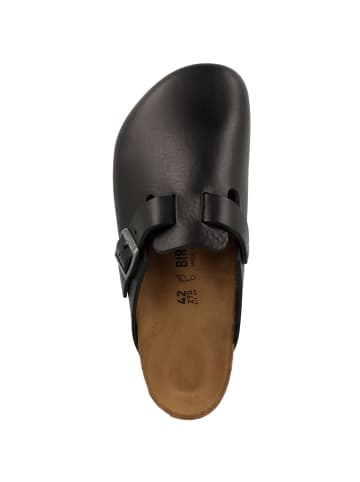 Birkenstock Clogs Boston Naturleder normal in schwarz