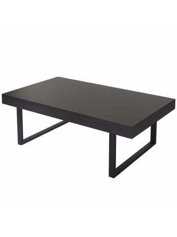 MCW Couchtisch Genk, Wenge, dunkle Metall-Füße