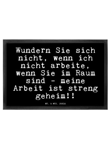 Mr. & Mrs. Panda Fußmatte außen Wundern Sie sich nicht,... mit S... in Schwarz