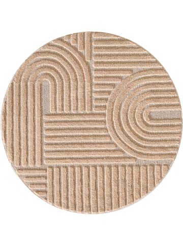 KADIMA DESIGN Teppich 3D Waschbar Skandinavischer Boho RIGI Strapazierfähig in Rosa