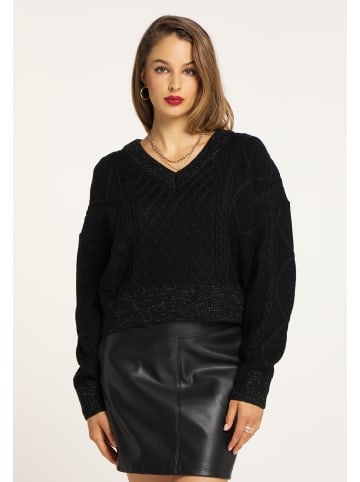 faina Strickpullover in Schwarz