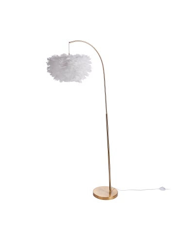 Butlers Stehleuchte FIORELLA Federn in Gold