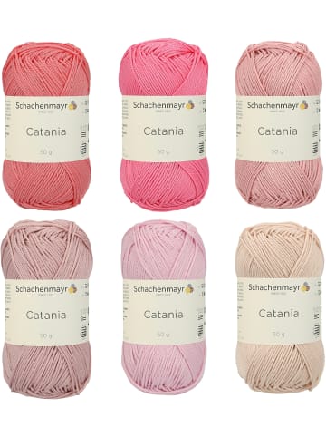 Schachenmayr since 1822 Handstrickgarne Catania, Set in Rosa Hell Mix