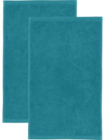 Erwin Müller Frottier Gästetuch 2er-Pack Heidenheim in petrol