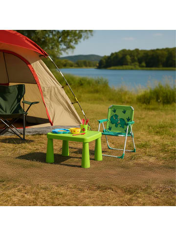 relaxdays Kinder-Klappstuhl "Dino" in Bunt - (B)36 x (H)51,5 x (T)37,5 cm