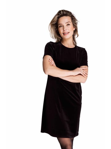 ZHRILL Kleid ZHCITRA VELVET BLACK in BLACK