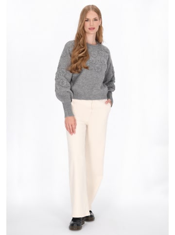 DreiMaster Women Sweater in light grey melange