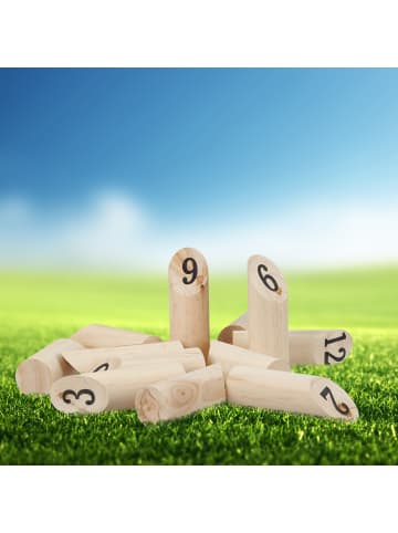 relaxdays Kubb Wikingerspiel in Natur