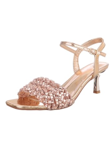 Ital-Design High-Heel Sandalette in Champagner