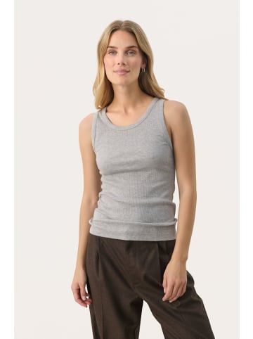 PART TWO Jerseytop GreciasPW Tight fit in Light Grey Melange