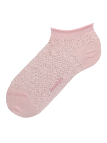 Kunert Sneakersocken Ajour Essential Rollrand in holiday-rose
