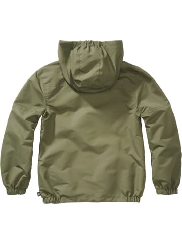 Brandit Kinder Funktionsjacke "Kids Summer Frontzip Windbreaker" in Grün